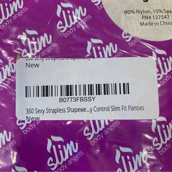Slim Body Angels Size 3XL Plus Size High Waisted Shaper Panties Beige NEW 3 PAIR - Picture 3 of 6